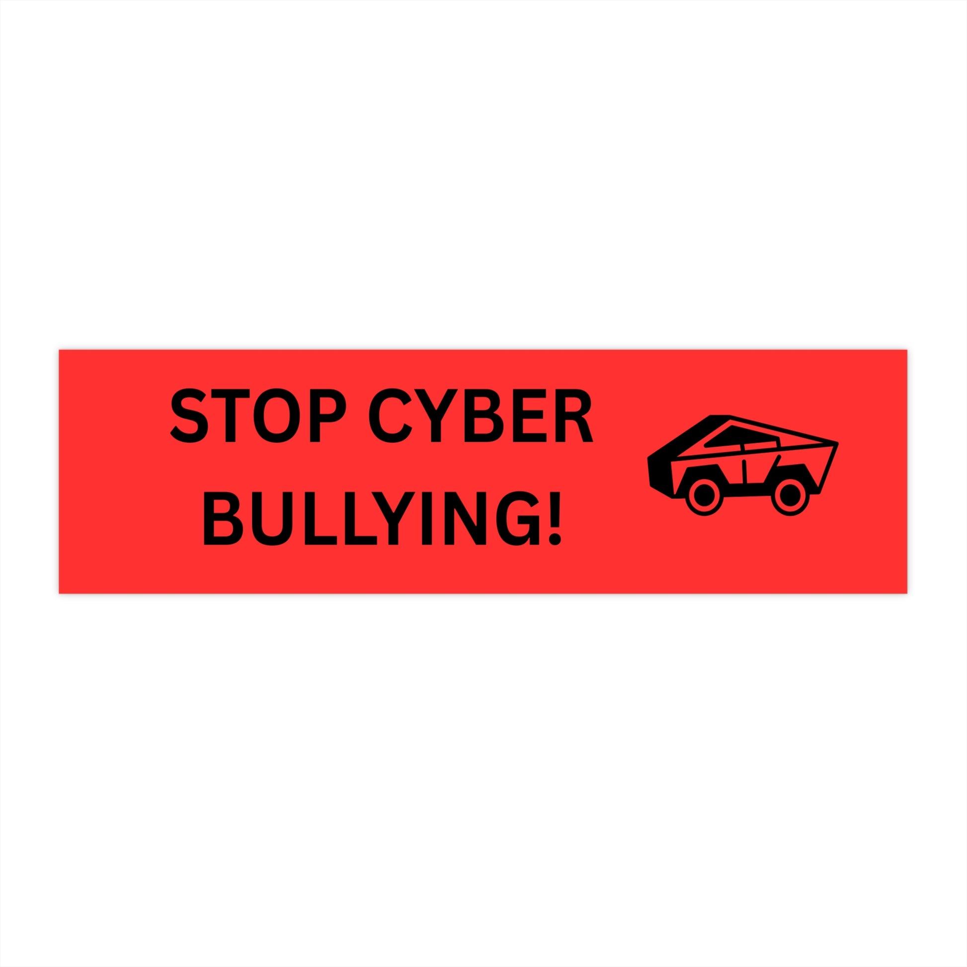 Empowering Bumper Stickers, Car Decals for Awareness, Stop Cyber Bullying, Fun Vehicle Art, Advocacy Stickers