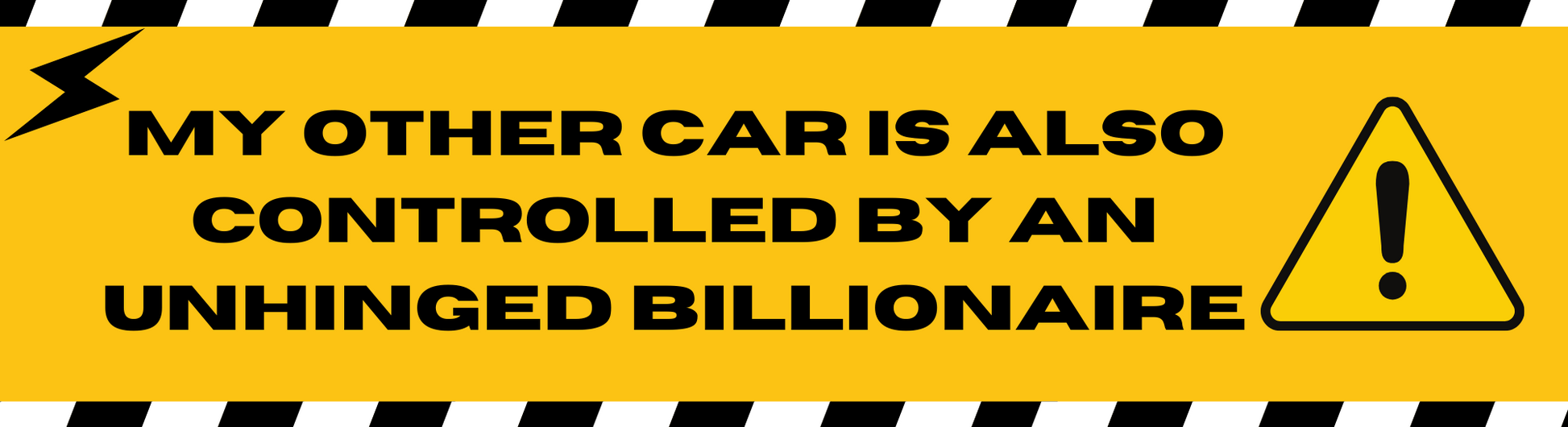 Caution Elon Sticker