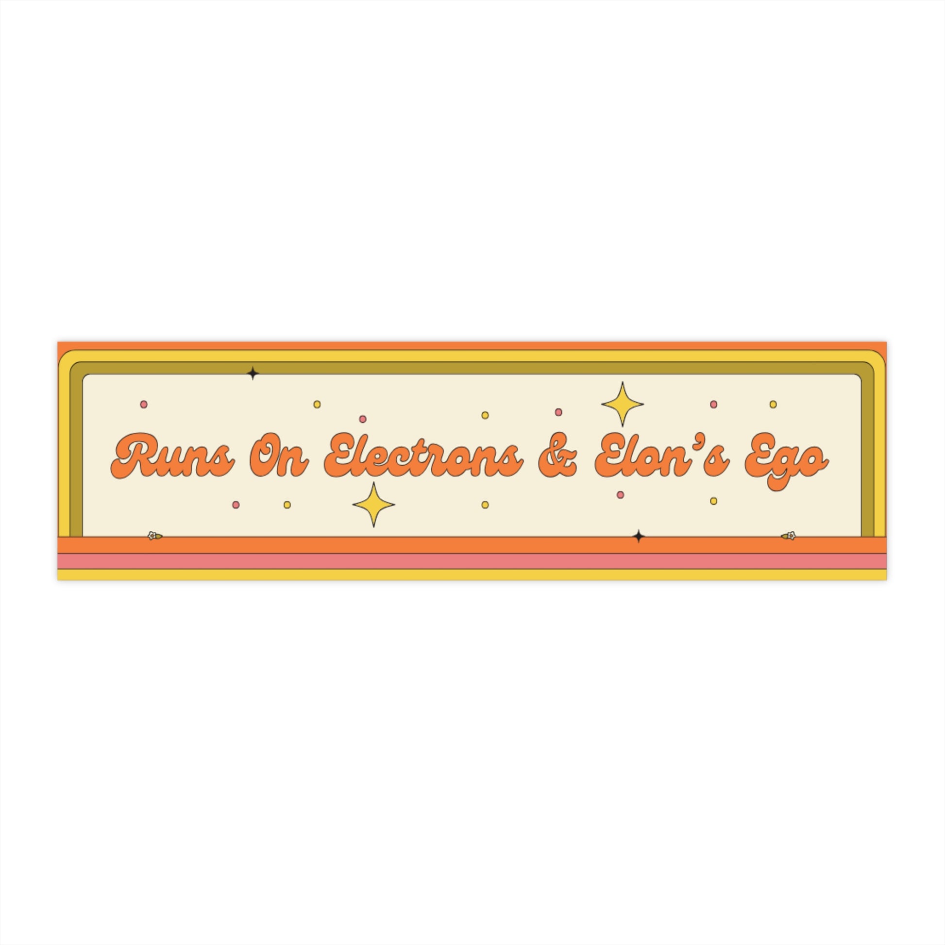 Retro Bumper Sticker - Perfect for Car Enthusiasts, Gift for Tech Lovers, Fun Travel Decor, Quirky Home Accessory