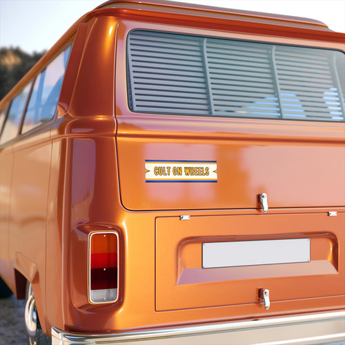 Cult on Wheels Bumper Stickers | Fun Car Decor, Road Trip Accessories, Automotive Gifts, Travel Enthusiast Stickers, Vintage Vibe