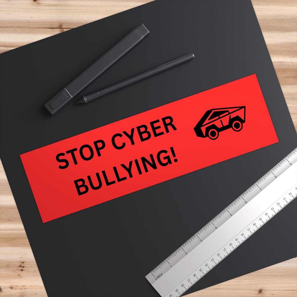Empowering Bumper Stickers, Car Decals for Awareness, Stop Cyber Bullying, Fun Vehicle Art, Advocacy Stickers
